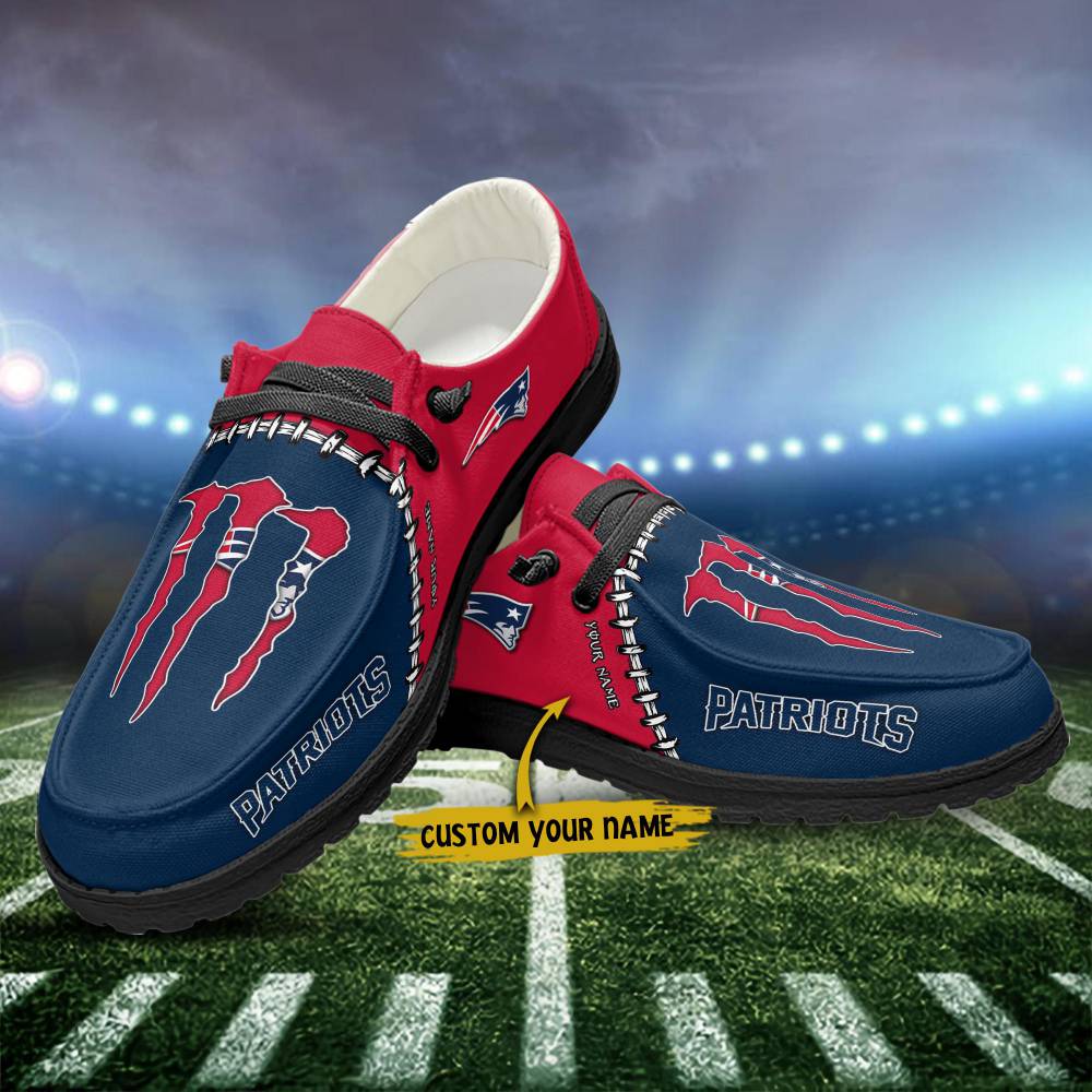 New England Patriots Hey Dude Shoes, Hey Dudes, Monster Energy Hey ...