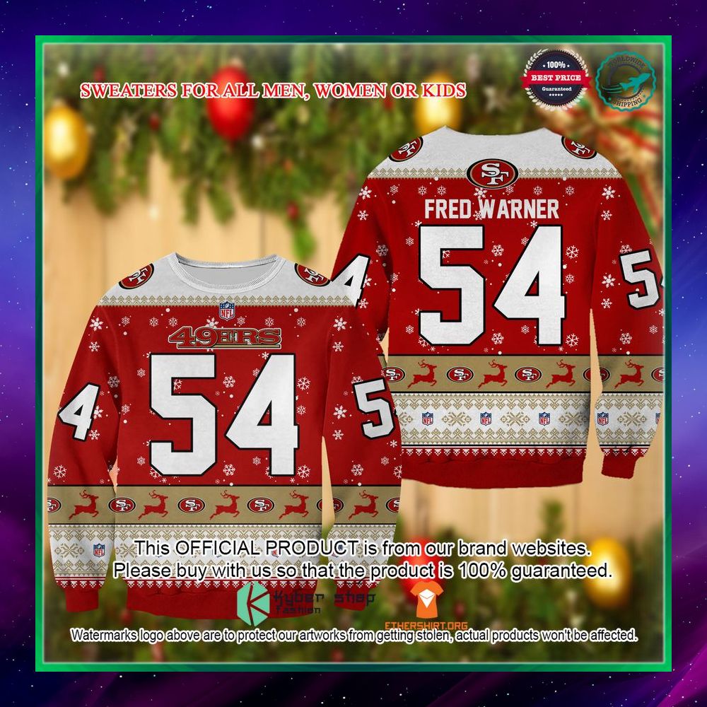Fred Warner San Francisco 49ers Christmas Sweater - Behindgift