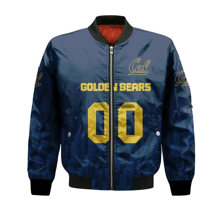 California Golden Bears Bomber Jacket 3D Printed Team Logo Custom Text ...