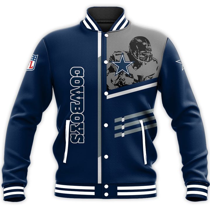Dallas Cowboys Baseball Jacket Personalized Football For Fan- Nfl ...