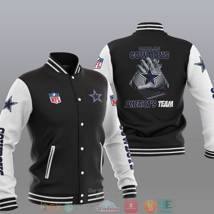 Nfl Dallas Cowboys America'S Team Varsity Jacket - Behindgift